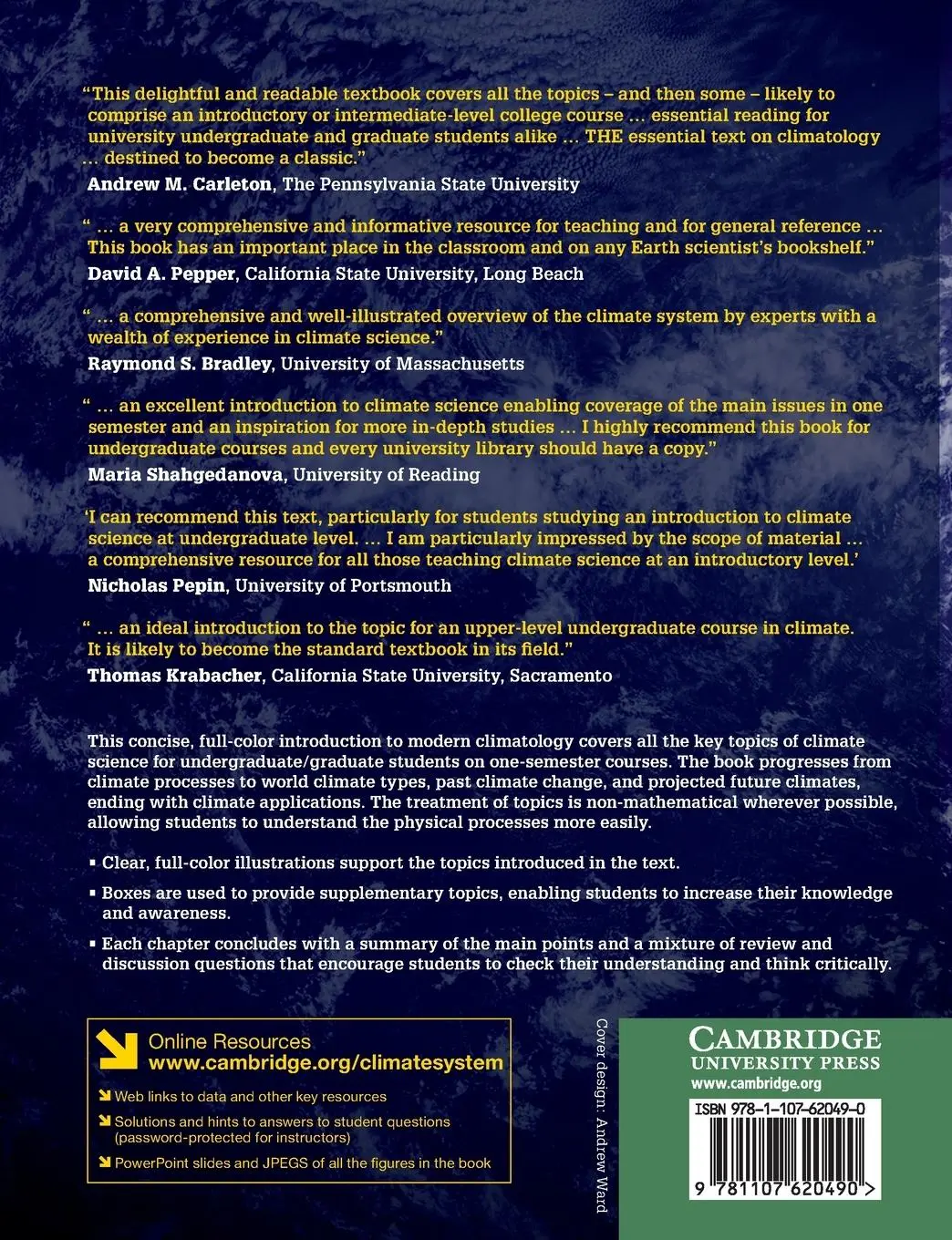 Rückseite: 9781107620490 | Essentials of the Earth's Climate System | Roger G. Barry (u. a.)