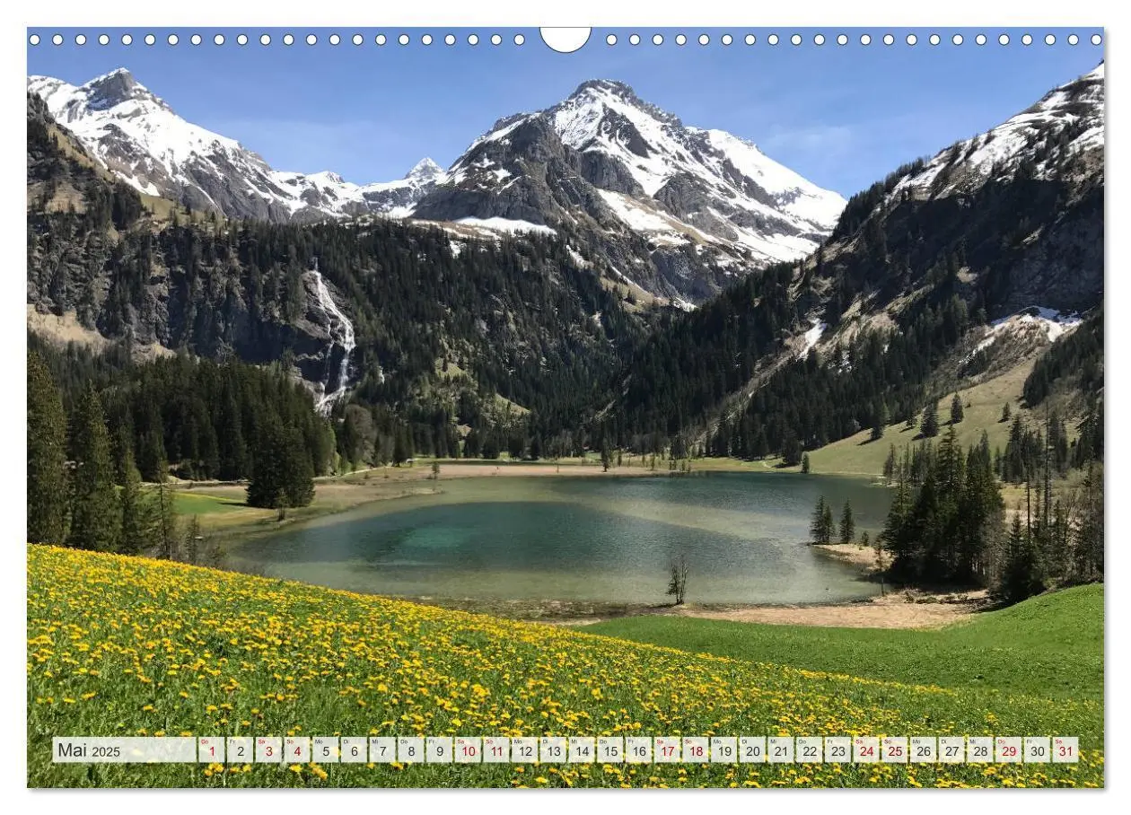 Bild: 9783435350490 | Bergblicke der Schweiz (Wandkalender 2025 DIN A3 quer), CALVENDO...