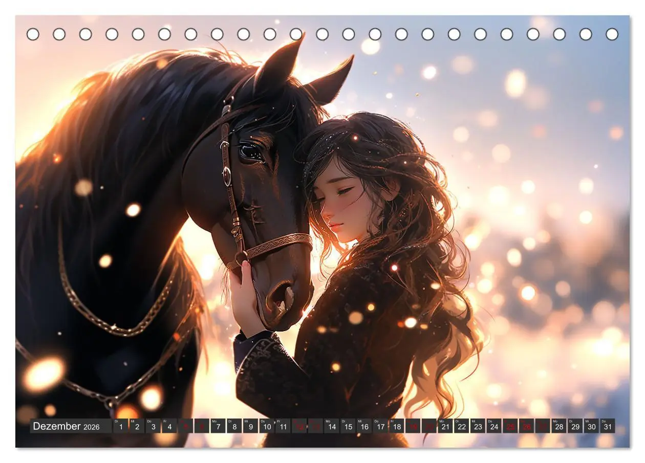 Bild: 9783457510490 | Manga Tierliebe (Tischkalender 2026 DIN A5 quer), CALVENDO...