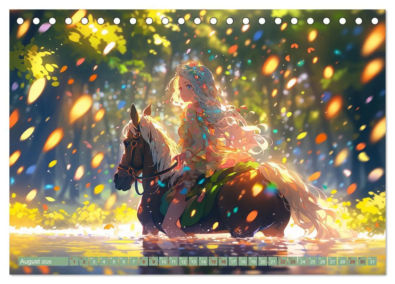 Bild: 9783457510490 | Manga Tierliebe (Tischkalender 2026 DIN A5 quer), CALVENDO...