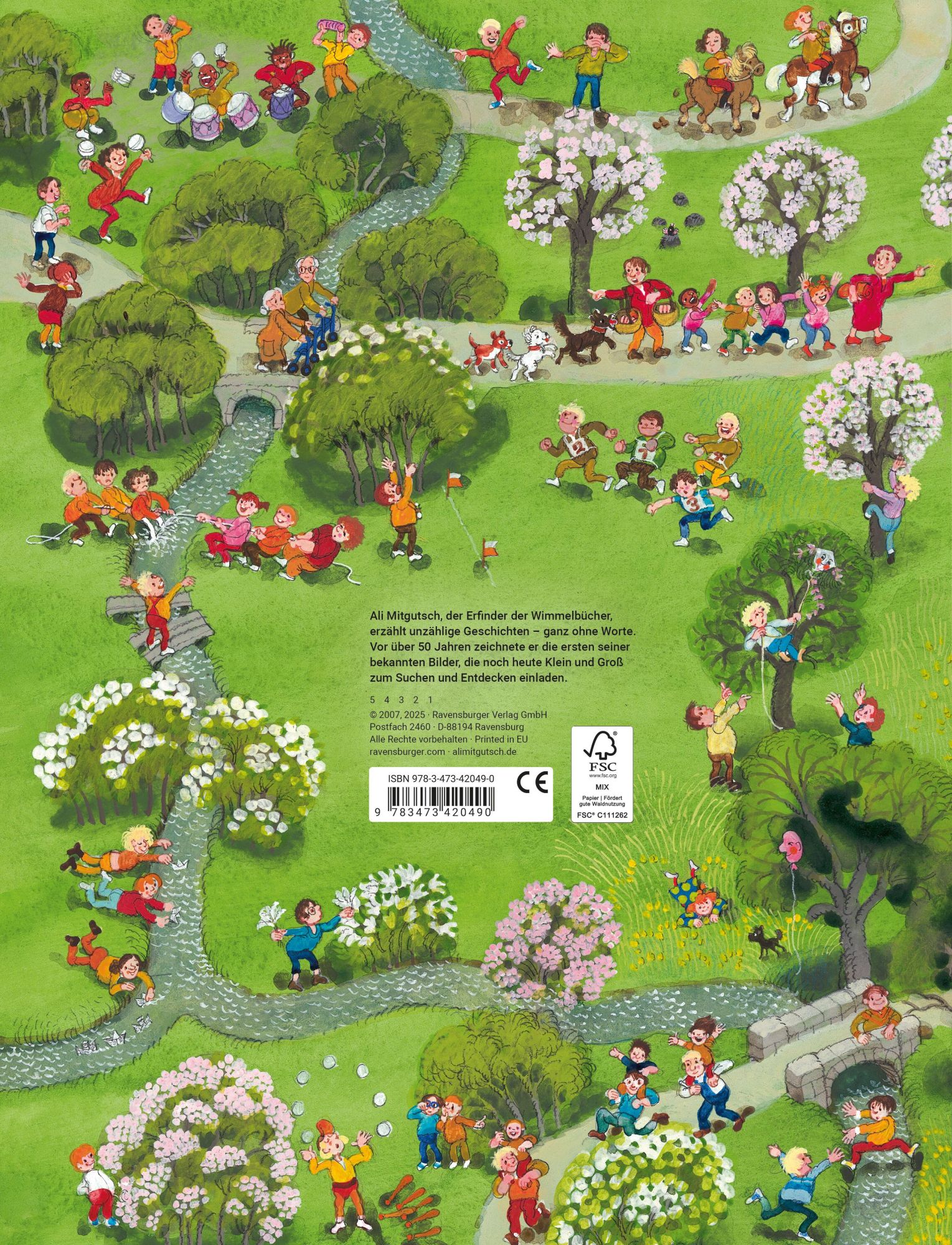 Rückseite: 9783473420490 | Mein Wimmelbuch: Frühling, Sommer, Herbst und Winter | Ali Mitgutsch