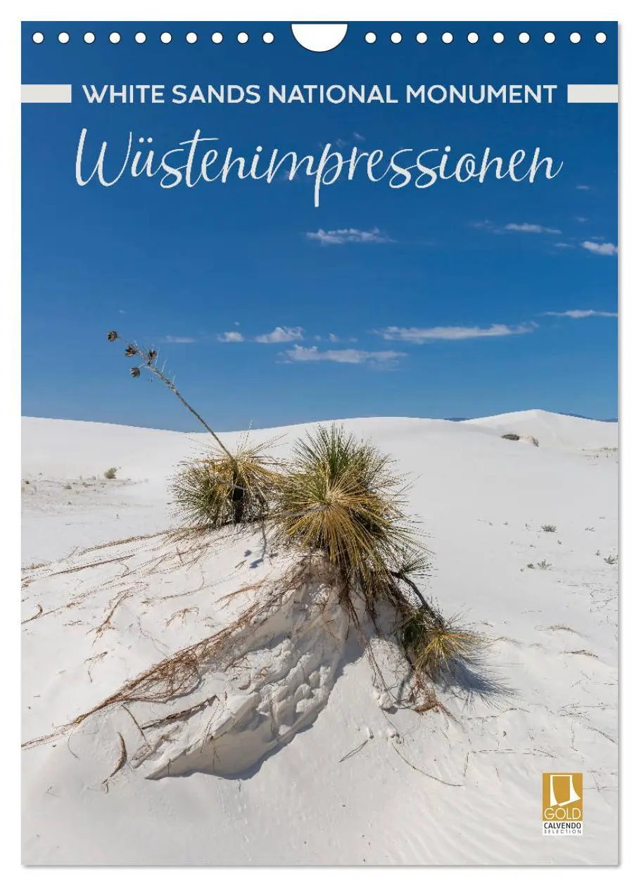 Cover: 9783516390490 | WHITE SANDS NATIONAL MONUMENT Wüstenimpressionen (Wandkalender 2026...