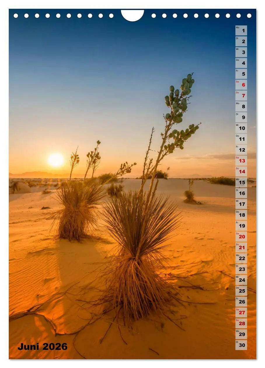 Bild: 9783516390490 | WHITE SANDS NATIONAL MONUMENT Wüstenimpressionen (Wandkalender 2026...