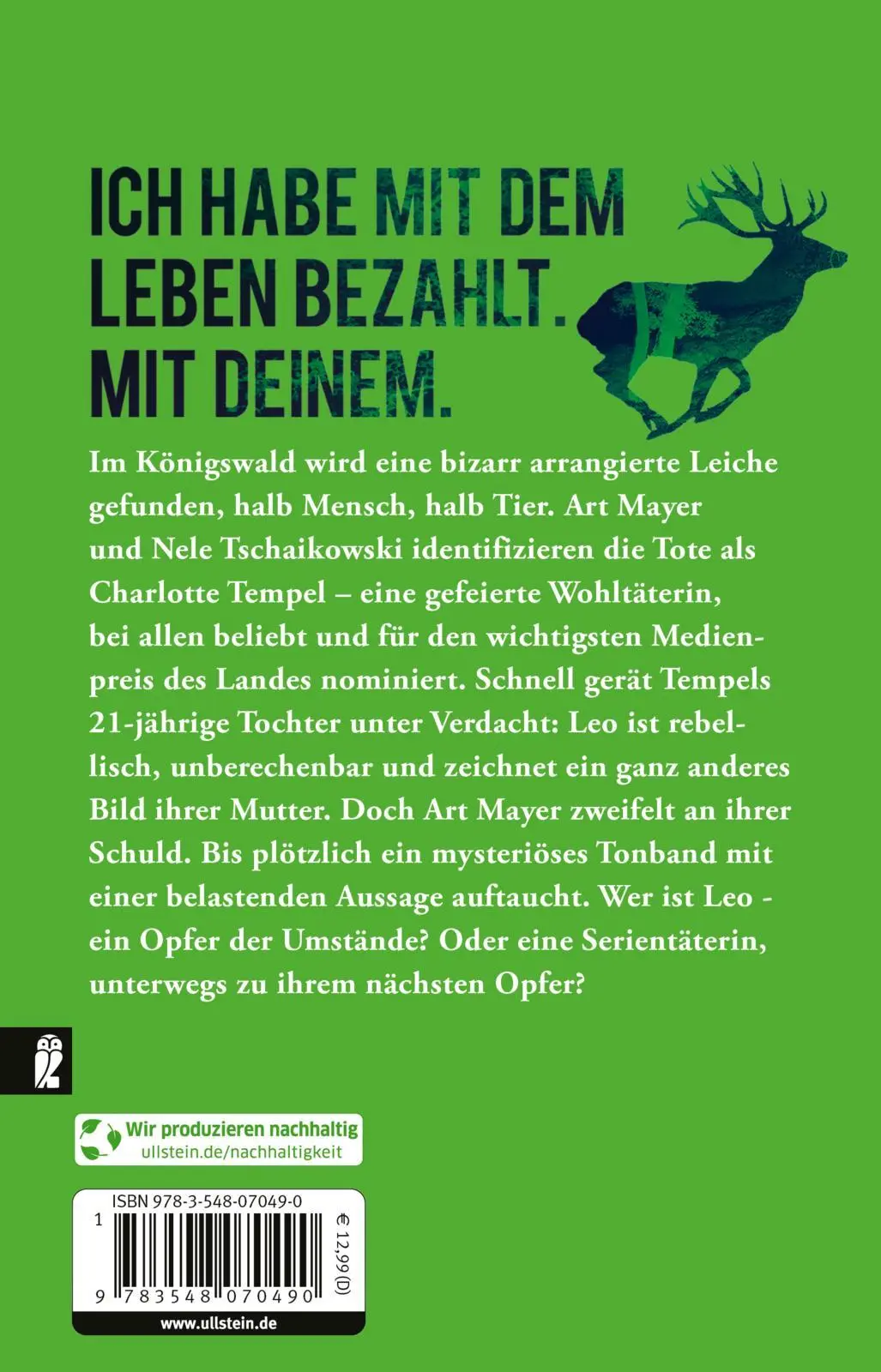 Rückseite: 9783548070490 | Die Dämmerung | Marc Raabe | Taschenbuch | Art Mayer-Serie | 512 S.