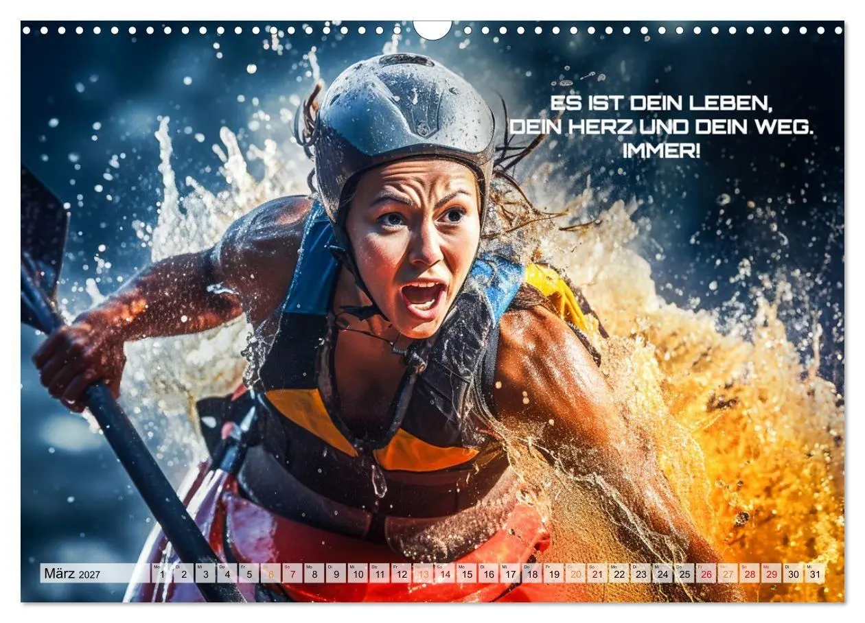 Bild: 9783569240490 | Kajak und Motivation (Wandkalender 2027 DIN A3 quer), CALVENDO...