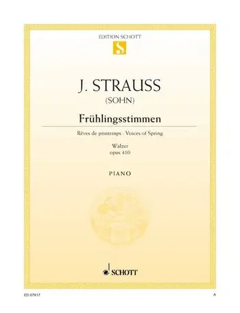 Cover: 9790001090490 | Fruhlingsstimmen Opus 410 | Johann Strauss Jr. | Buch | Schott Music
