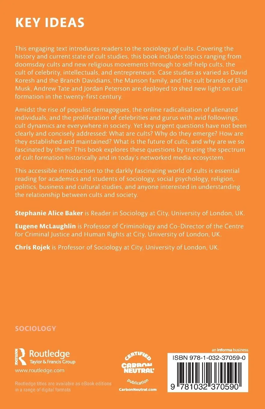 Rückseite: 9781032370590 | Cults | Stephanie Alice Baker (u. a.) | Taschenbuch | Englisch | 2024