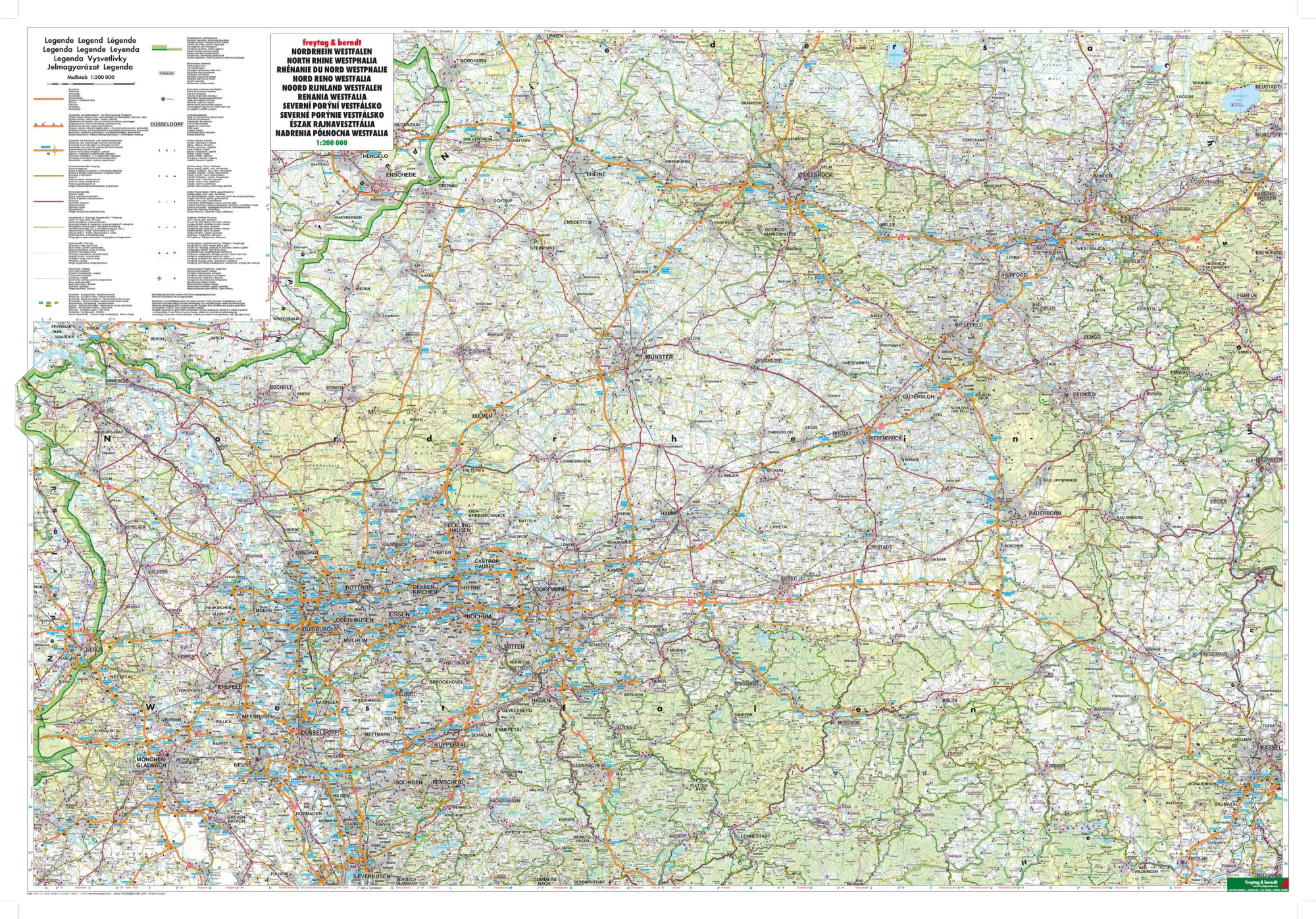 Bild: 9783707900590 | Deutschland 08 Nordrhein-Westfalen 1 : 200 000 | (Land-)Karte | 2016