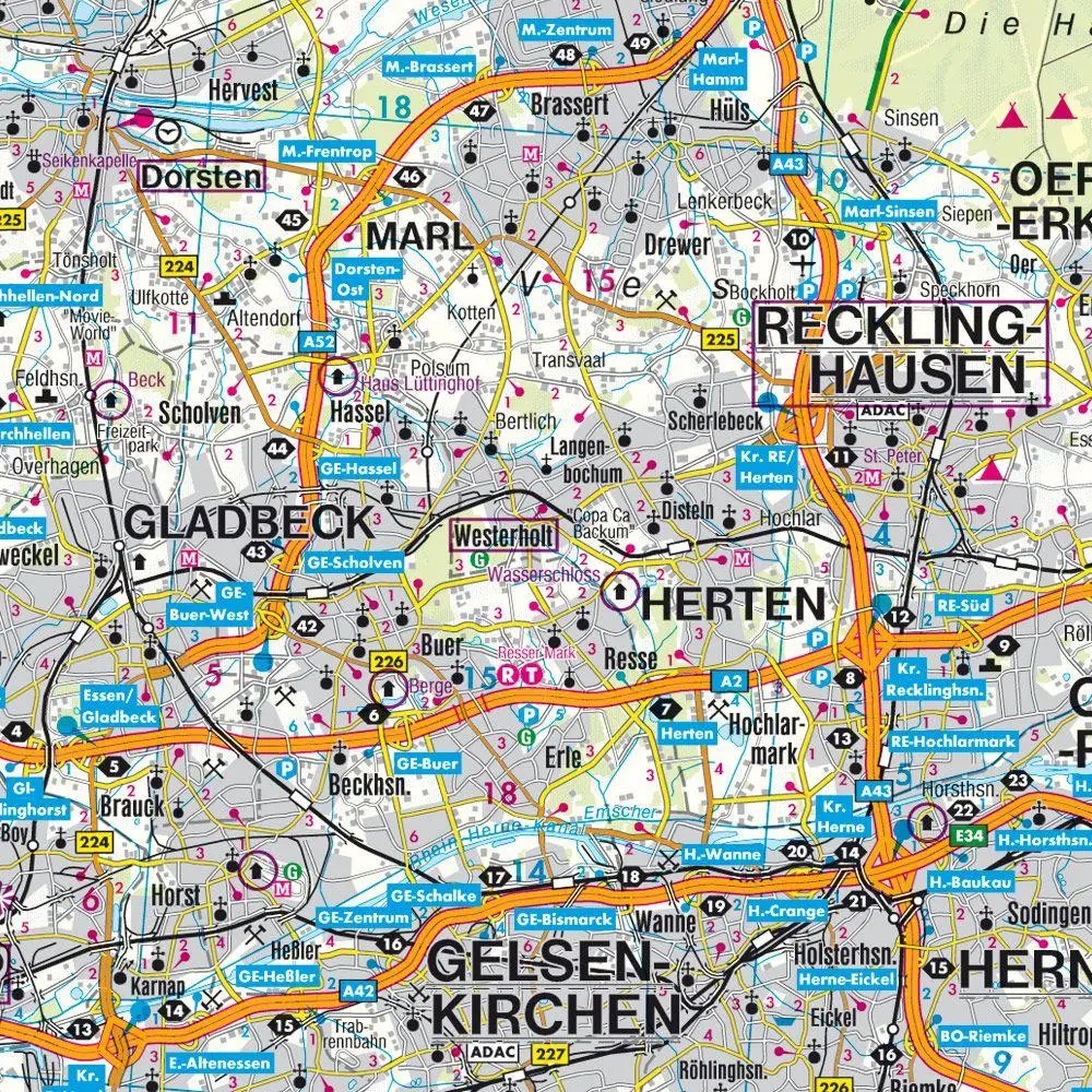 Bild: 9783707900590 | Deutschland 08 Nordrhein-Westfalen 1 : 200 000 | (Land-)Karte | 2016