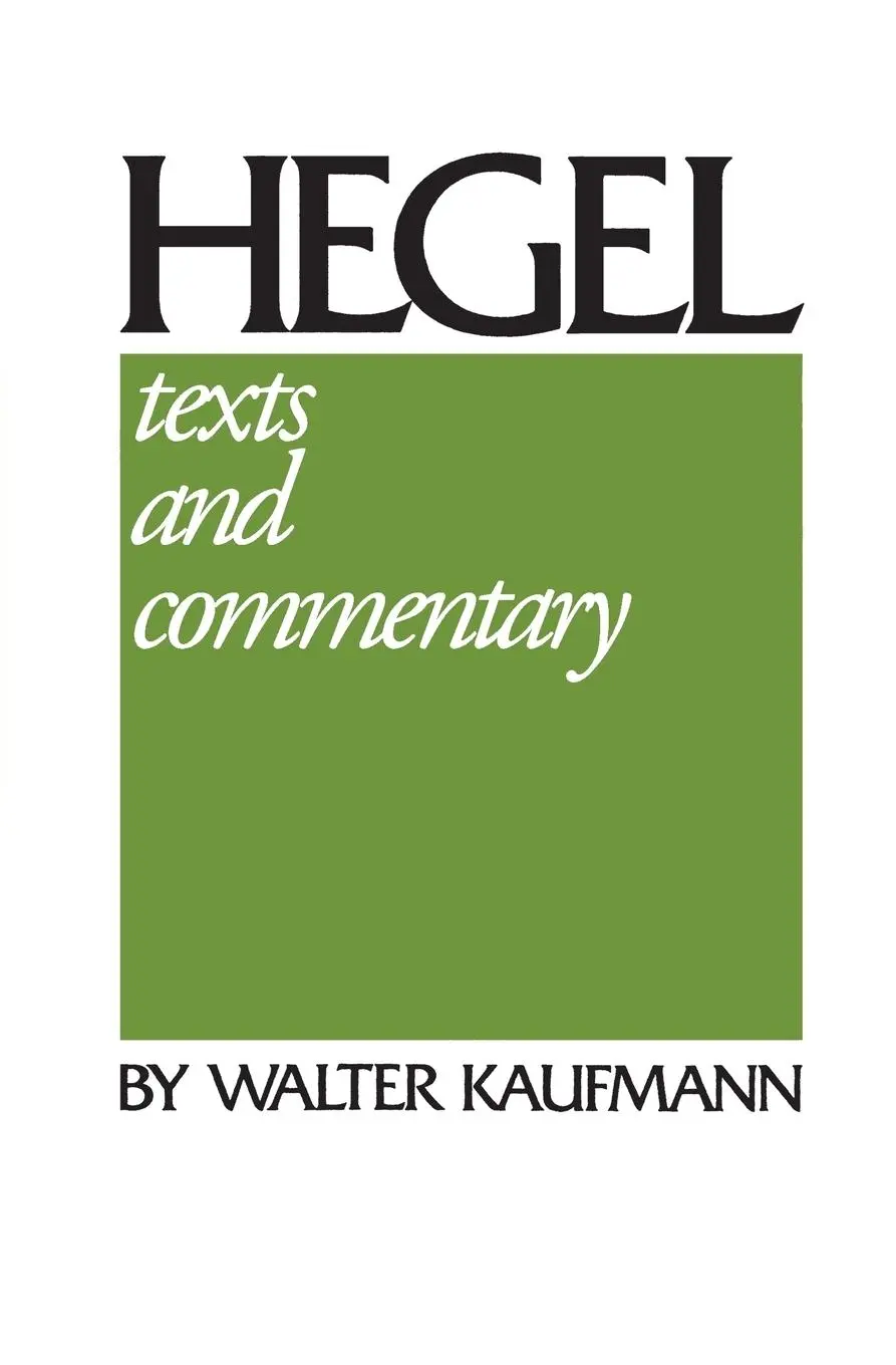 Cover: 9780268010690 | Hegel | Texts and Commentary | W. G. Hegel | Taschenbuch | Englisch