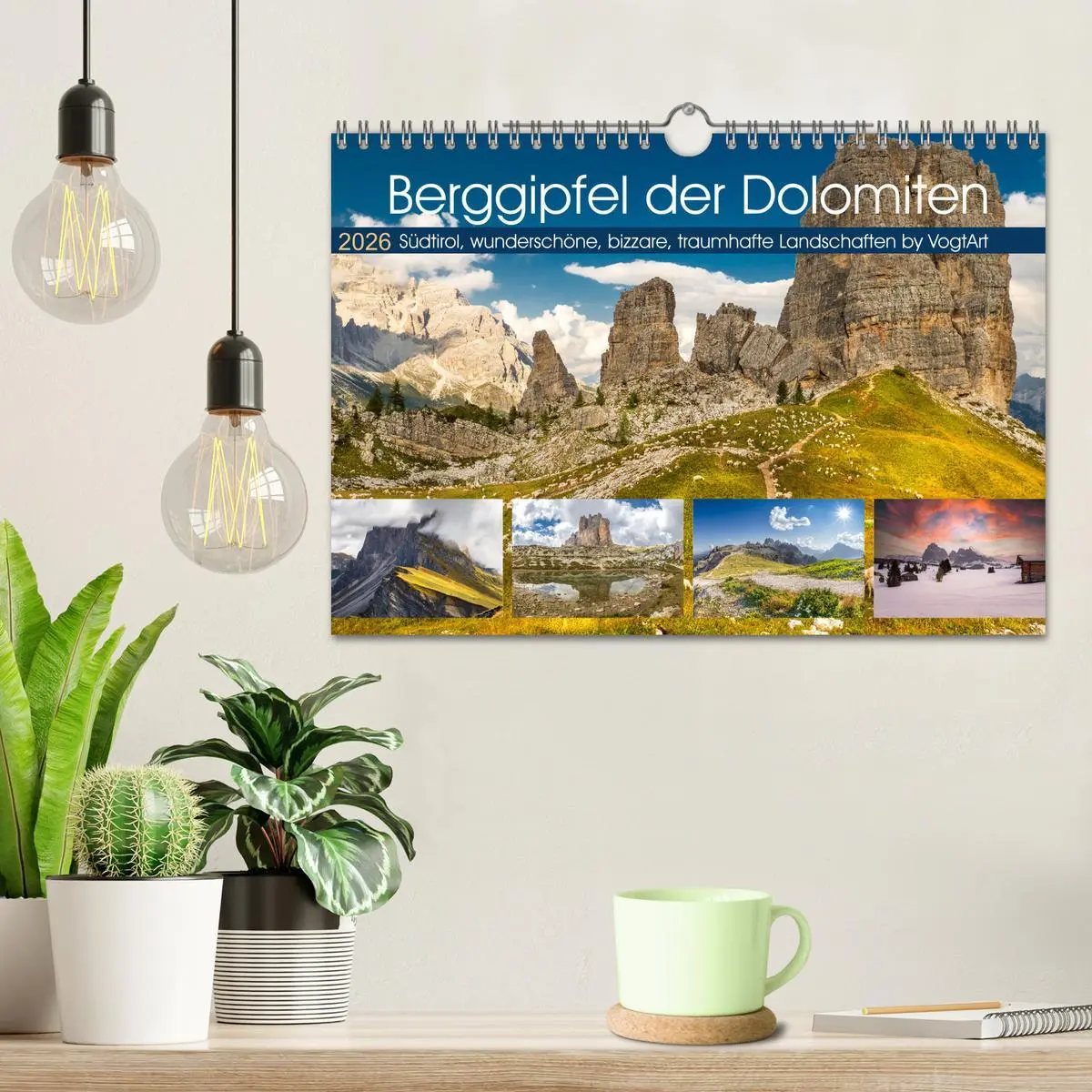 Bild: 9783457590690 | Berggipfel der Dolomiten (Wandkalender 2026 DIN A4 quer), CALVENDO...