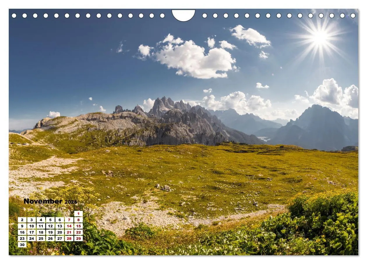 Bild: 9783457590690 | Berggipfel der Dolomiten (Wandkalender 2026 DIN A4 quer), CALVENDO...