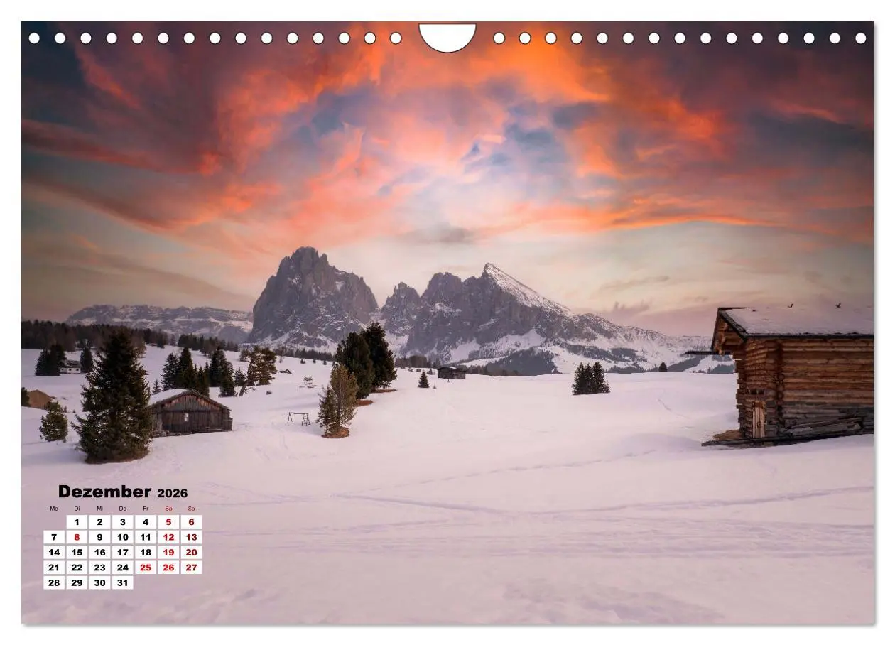 Bild: 9783457590690 | Berggipfel der Dolomiten (Wandkalender 2026 DIN A4 quer), CALVENDO...