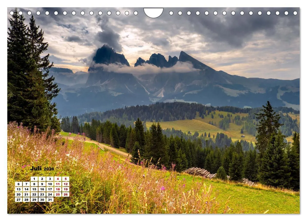 Bild: 9783457590690 | Berggipfel der Dolomiten (Wandkalender 2026 DIN A4 quer), CALVENDO...