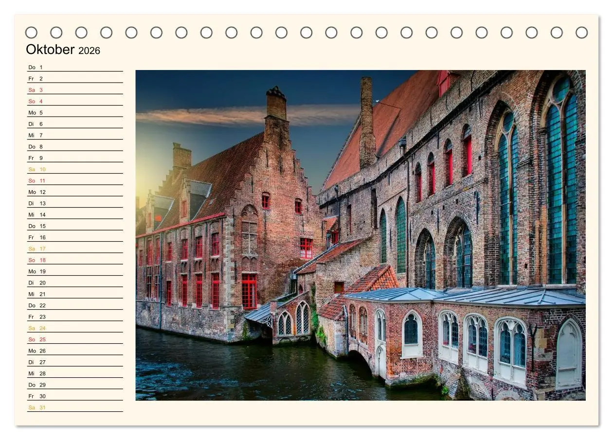 Bild: 9783457970690 | Brügge - Venedig des Nordens (Tischkalender 2026 DIN A5 quer),...