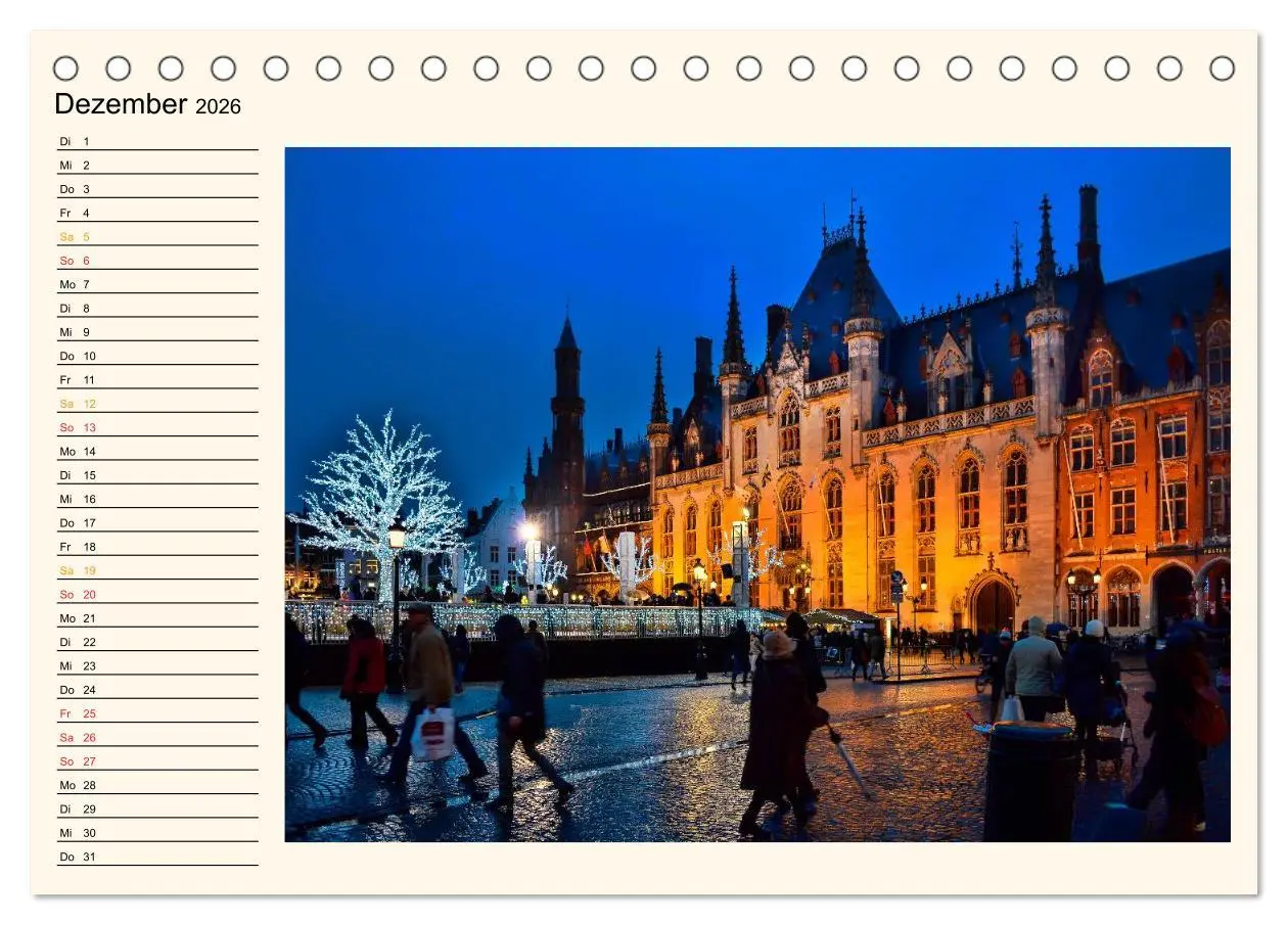 Bild: 9783457970690 | Brügge - Venedig des Nordens (Tischkalender 2026 DIN A5 quer),...