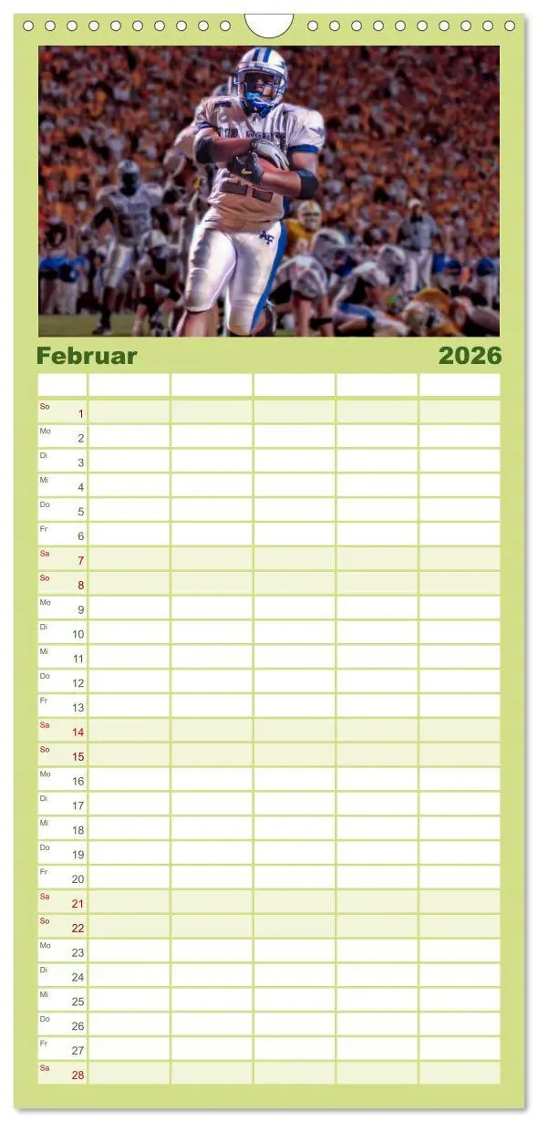 Bild: 9783516510690 | Familienplaner 2026 - American Football - Taktik und Athletik mit 5...