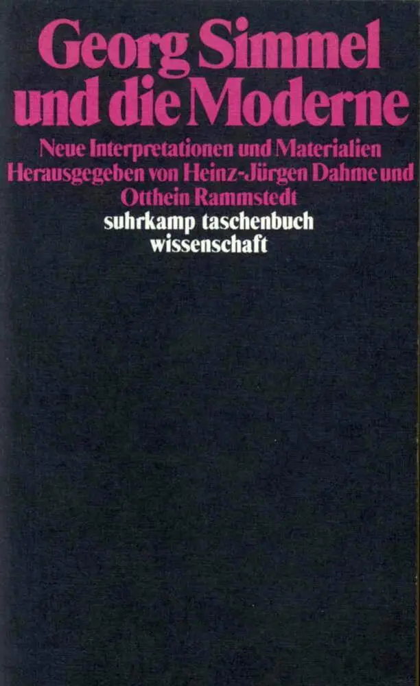 Cover: 9783518280690 | Georg Simmel und die Moderne | Neue Interpretationen und Materialien