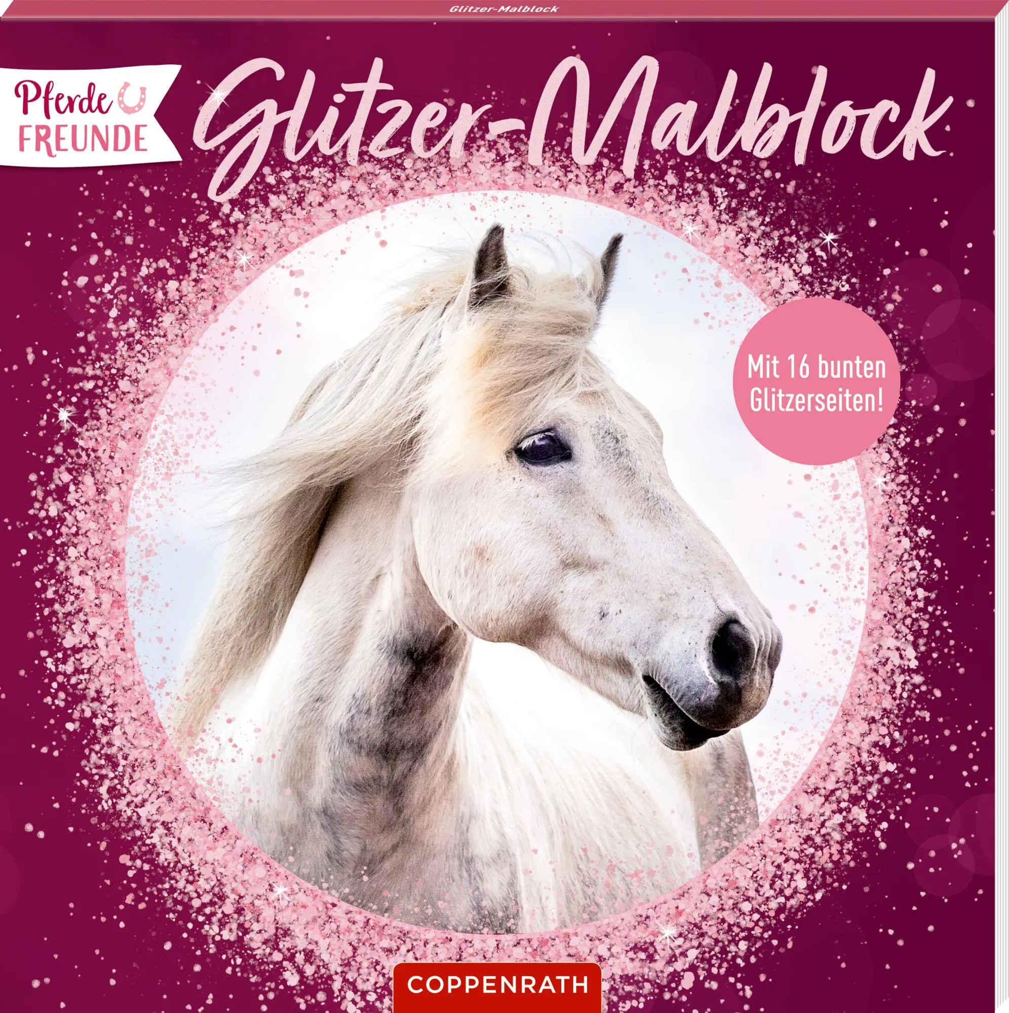 Cover: 9783649650690 | Glitzer-Malblock | Mit 16 bunten Glitzerseiten (Pferdefreunde) | Roß
