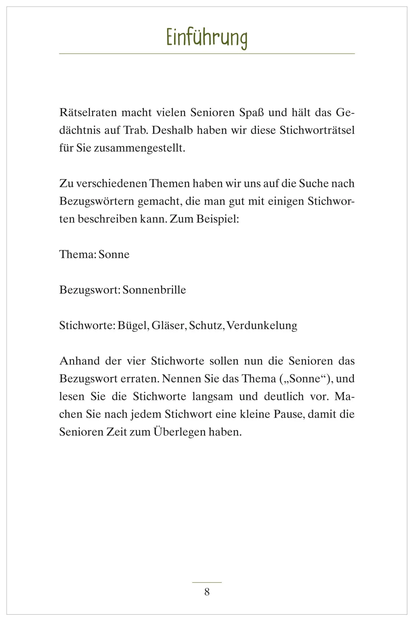 Bild: 9783944360690 | Stichworträtsel für Senioren | 4 Wörter - Ein Begriff | Mallek (u. a.)