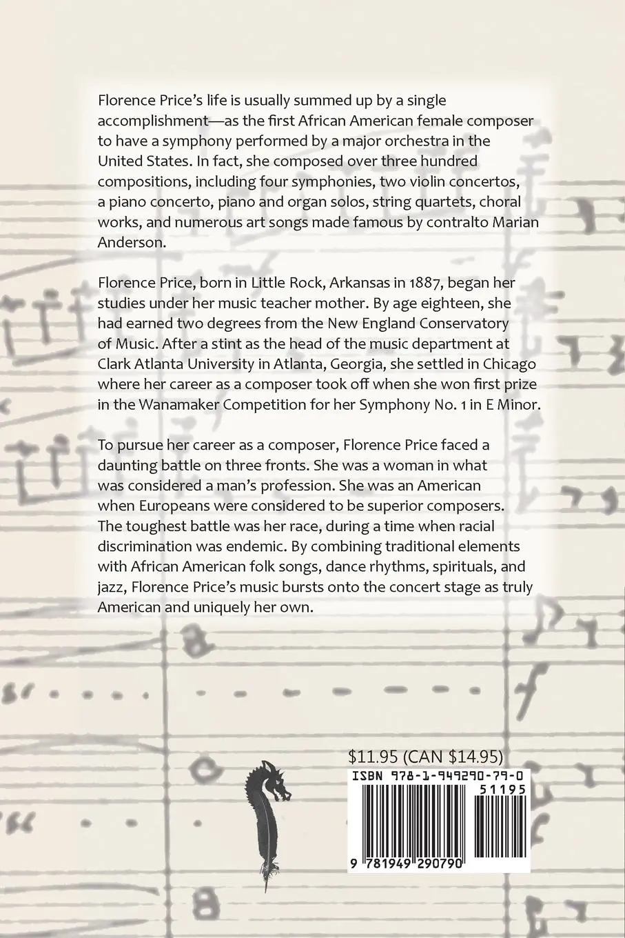 Rückseite: 9781949290790 | Florence Price | American Composer | Janet Nichols Lynch | Taschenbuch
