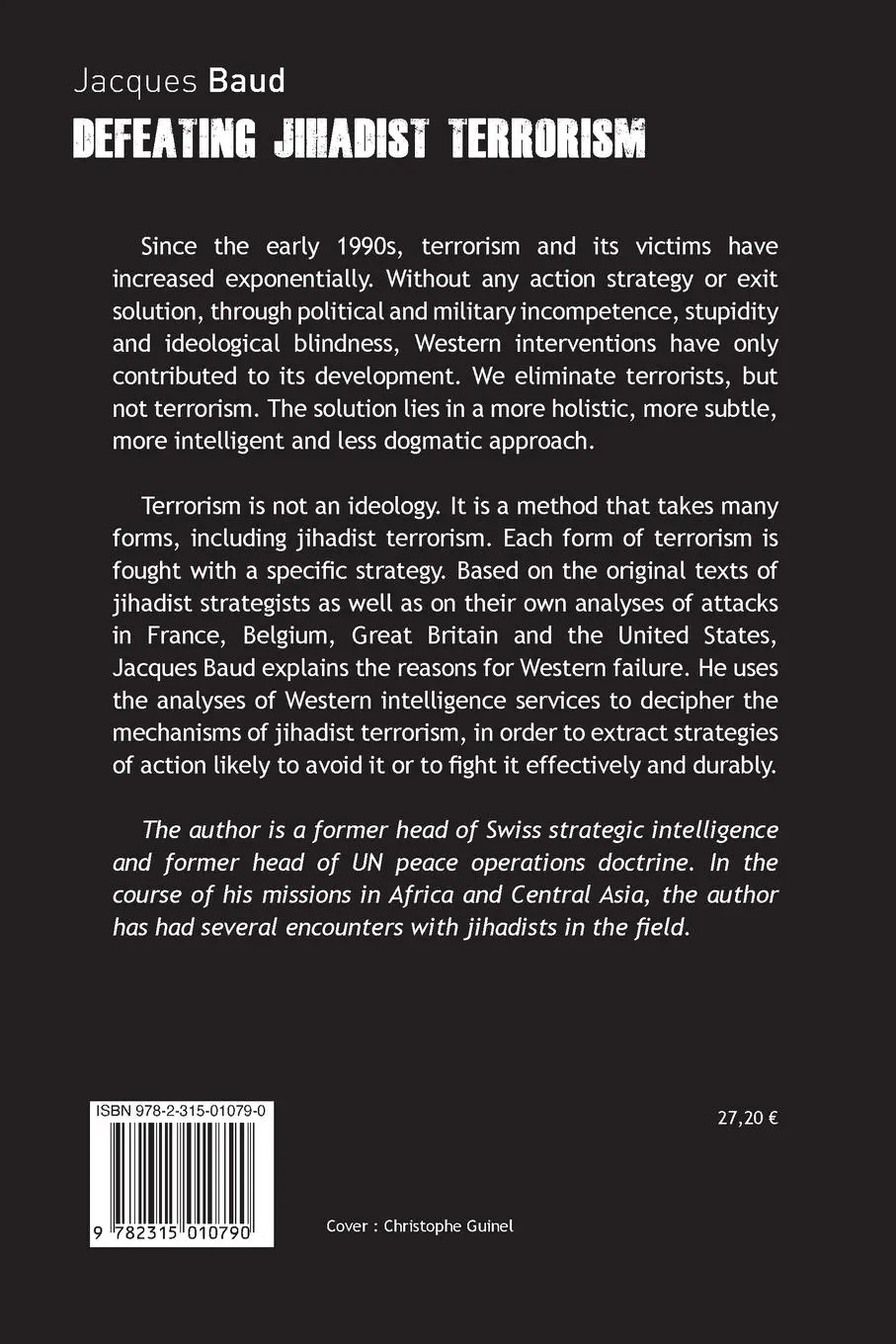Rückseite: 9782315010790 | DEFEATING JIHADIST TERRORISM | Jacques Baud | Taschenbuch | Englisch