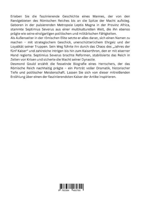 Rückseite: 9783384460790 | Septimius Severus: Der Kaiser aus Africa | Desmond Gould | Taschenbuch