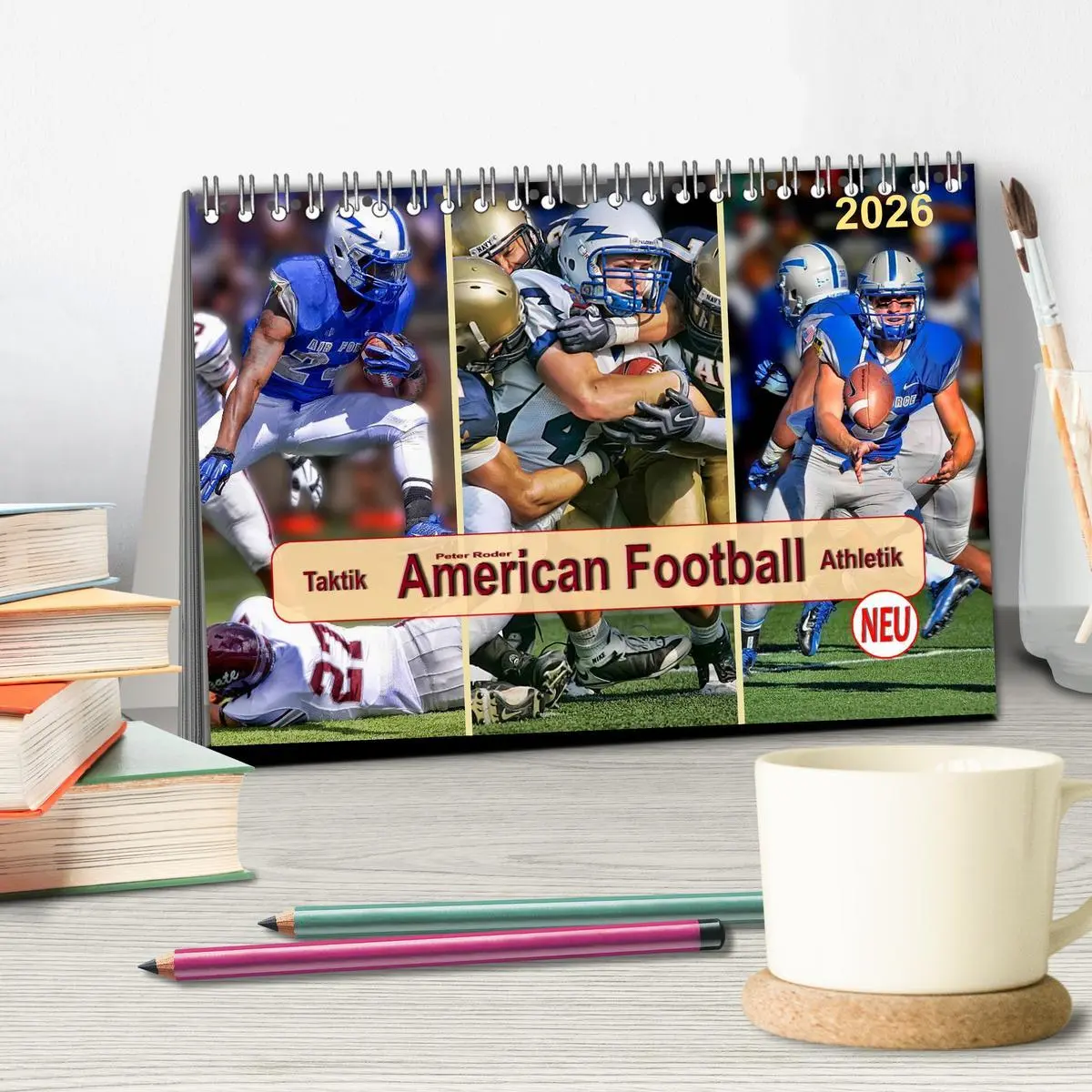 Bild: 9783457960790 | American Football - Taktik und Athletik (Tischkalender 2026 DIN A5...