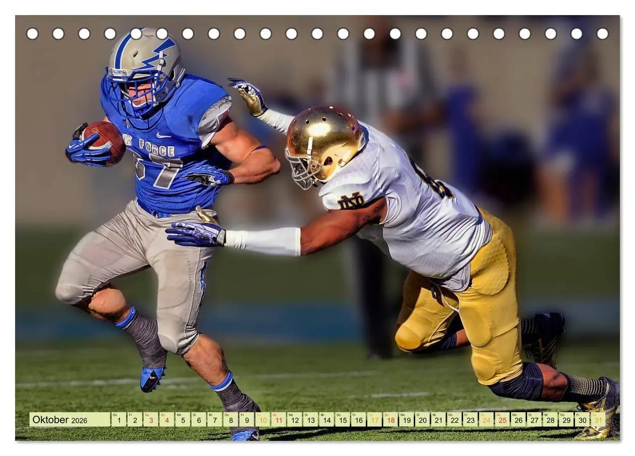 Bild: 9783457960790 | American Football - Taktik und Athletik (Tischkalender 2026 DIN A5...