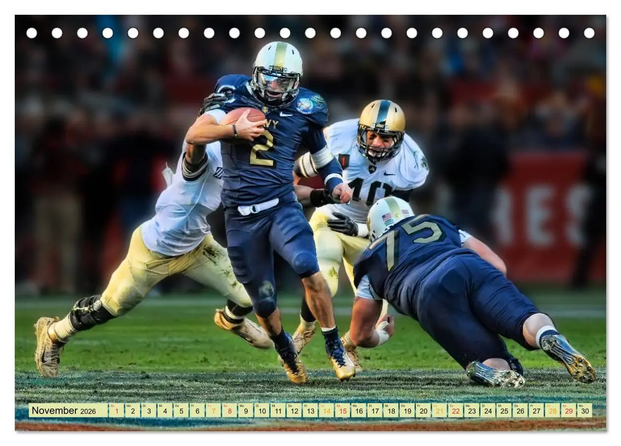 Bild: 9783457960790 | American Football - Taktik und Athletik (Tischkalender 2026 DIN A5...