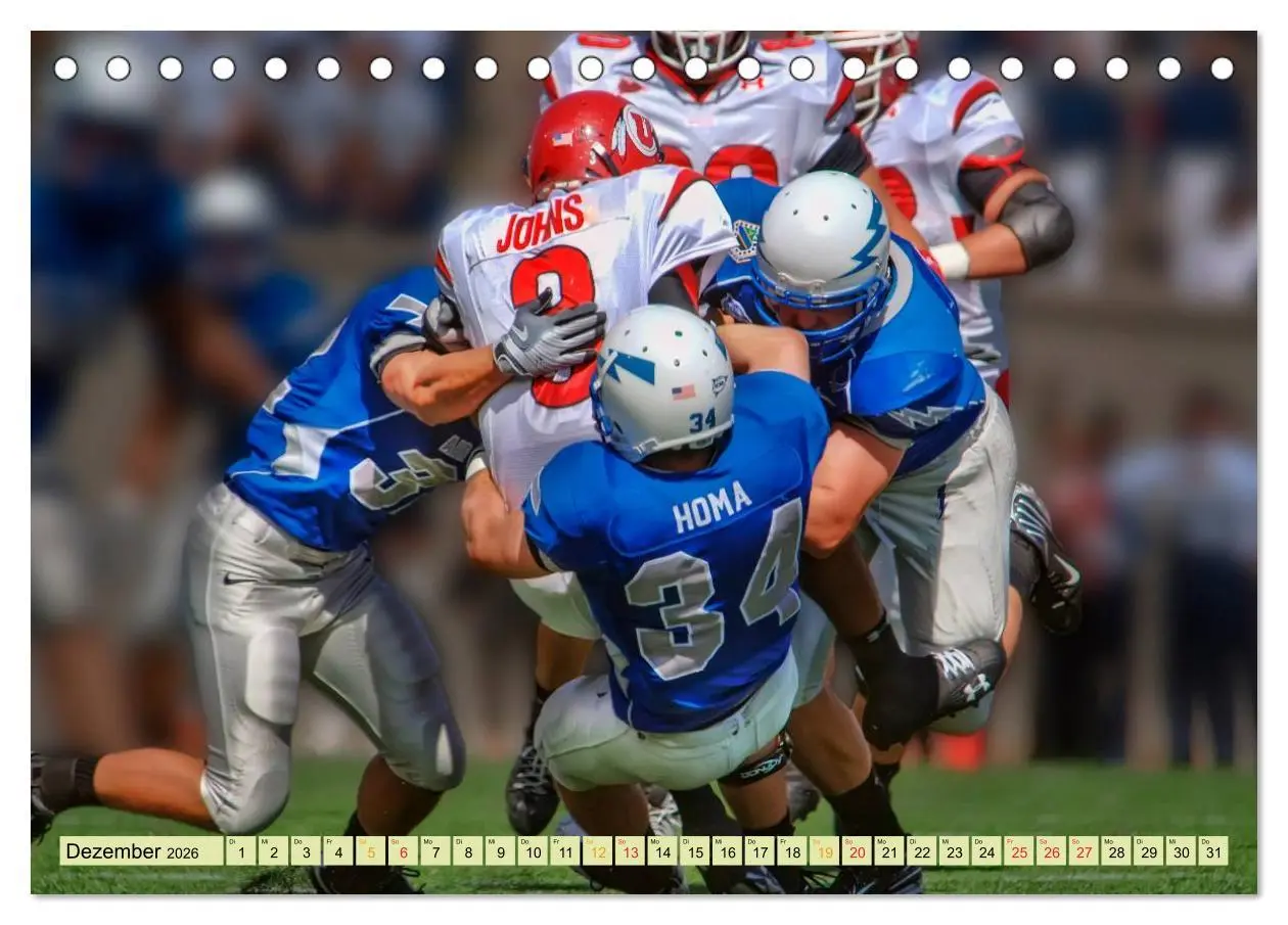 Bild: 9783457960790 | American Football - Taktik und Athletik (Tischkalender 2026 DIN A5...