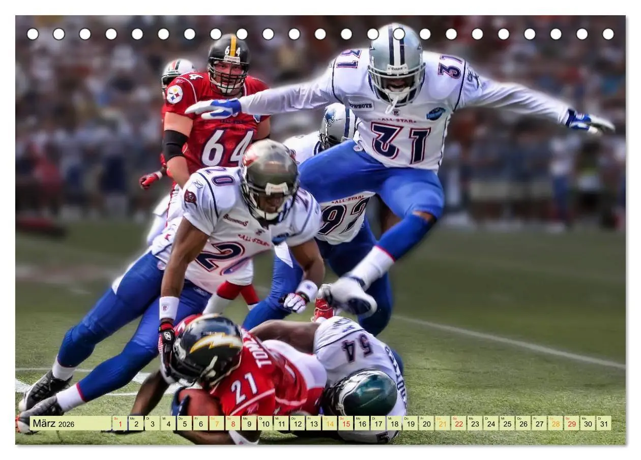 Bild: 9783457960790 | American Football - Taktik und Athletik (Tischkalender 2026 DIN A5...