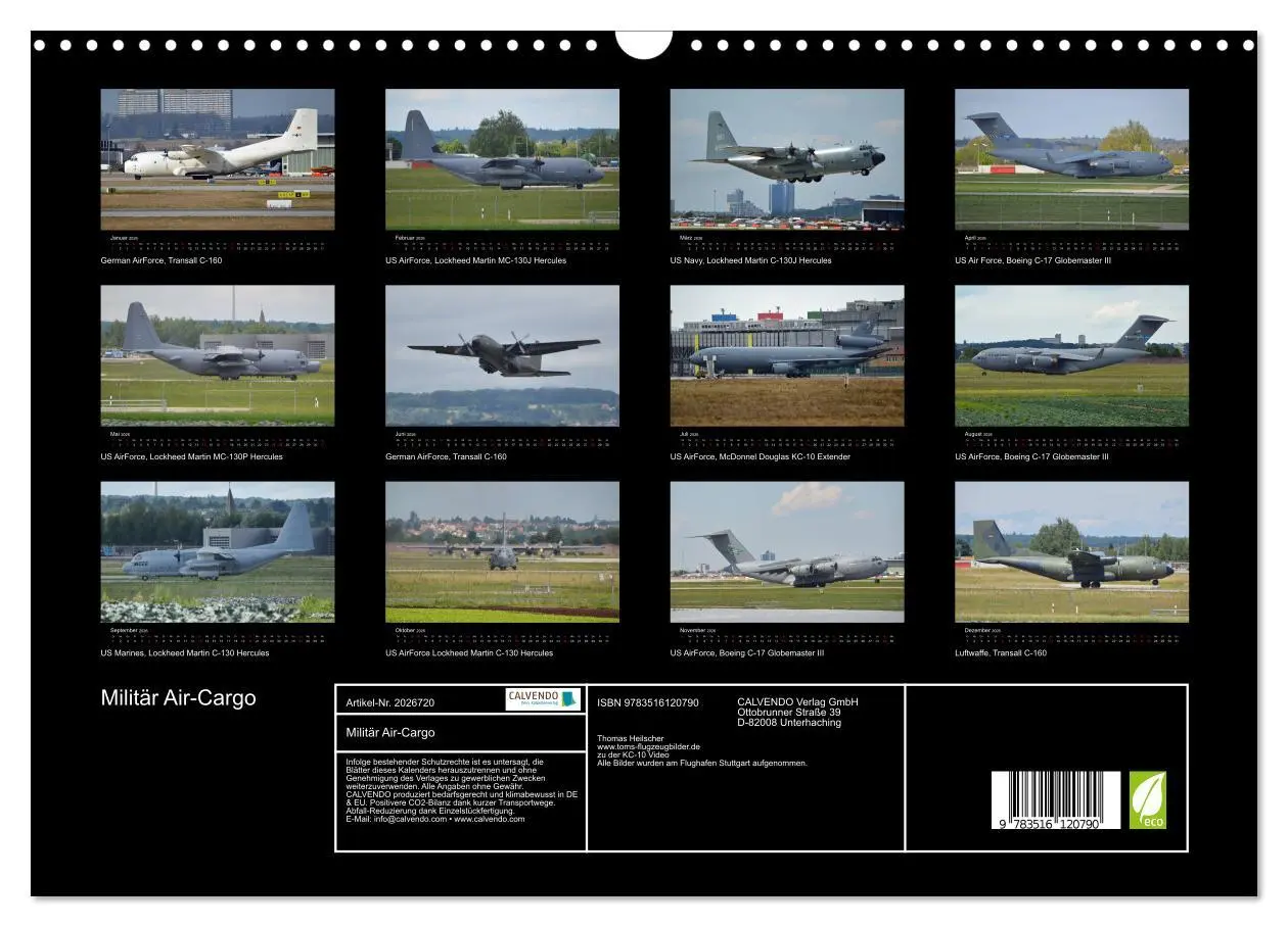 Bild: 9783516120790 | Militär Air-Cargo (Wandkalender 2026 DIN A3 quer), CALVENDO...