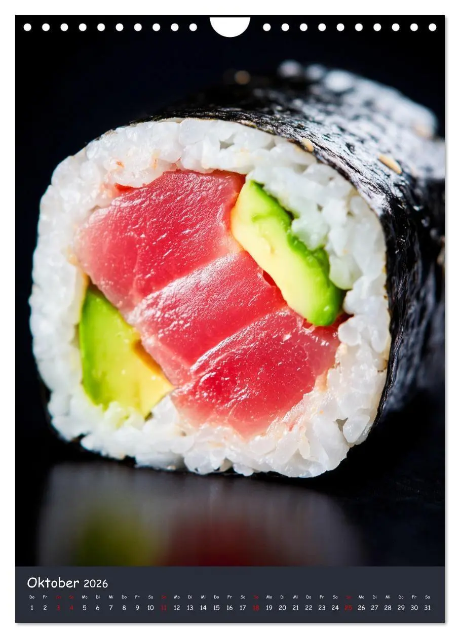Bild: 9783516670790 | Sushi Kalender - Japanisches Essen für Sushi Liebhaber...