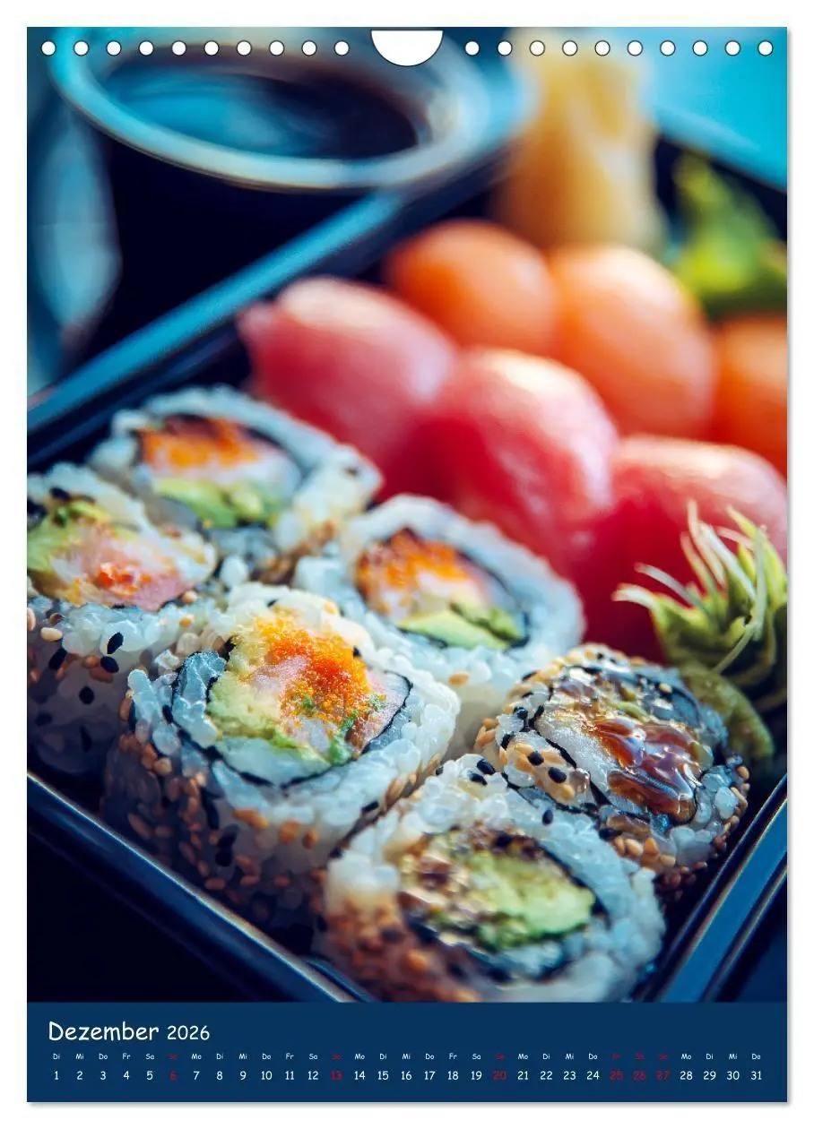 Bild: 9783516670790 | Sushi Kalender - Japanisches Essen für Sushi Liebhaber...