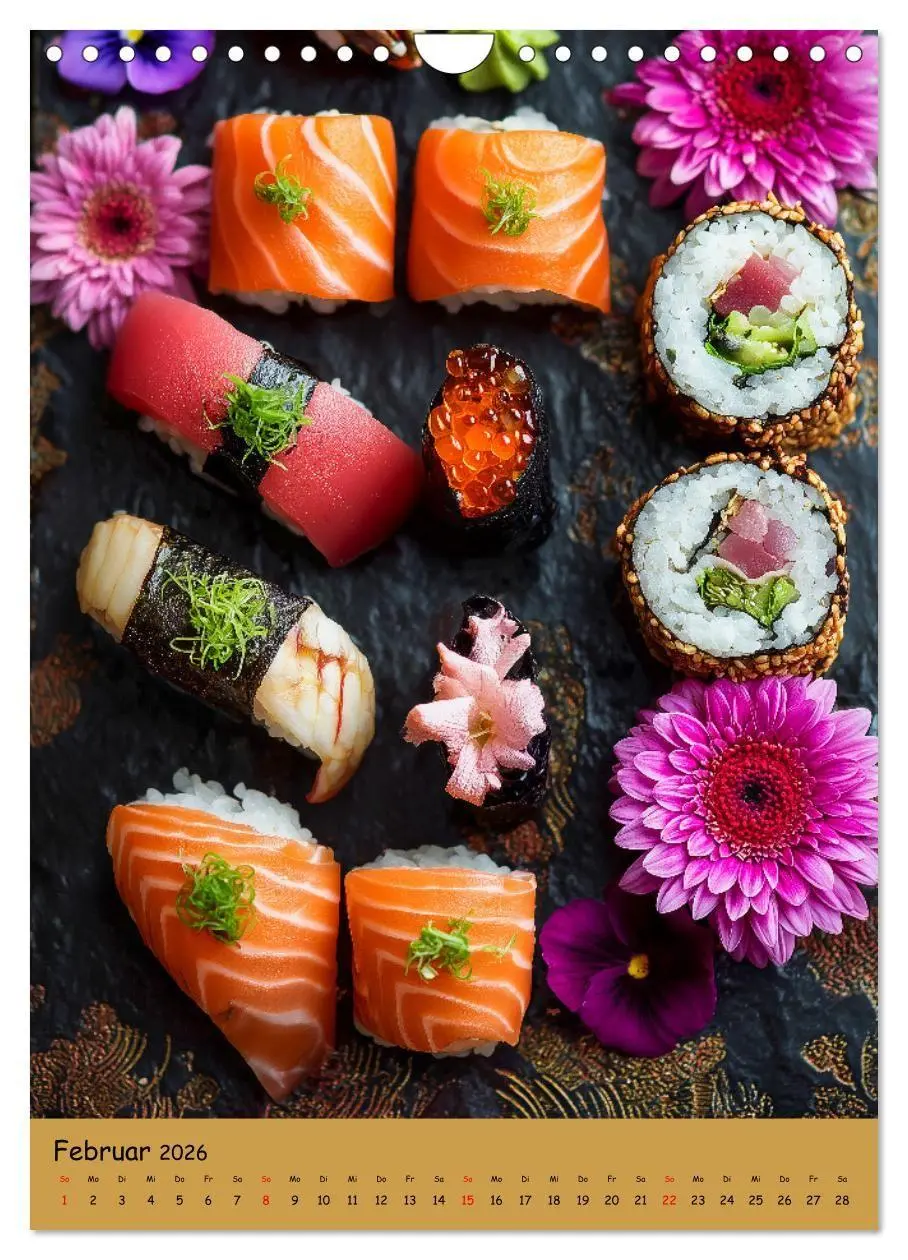 Bild: 9783516670790 | Sushi Kalender - Japanisches Essen für Sushi Liebhaber...