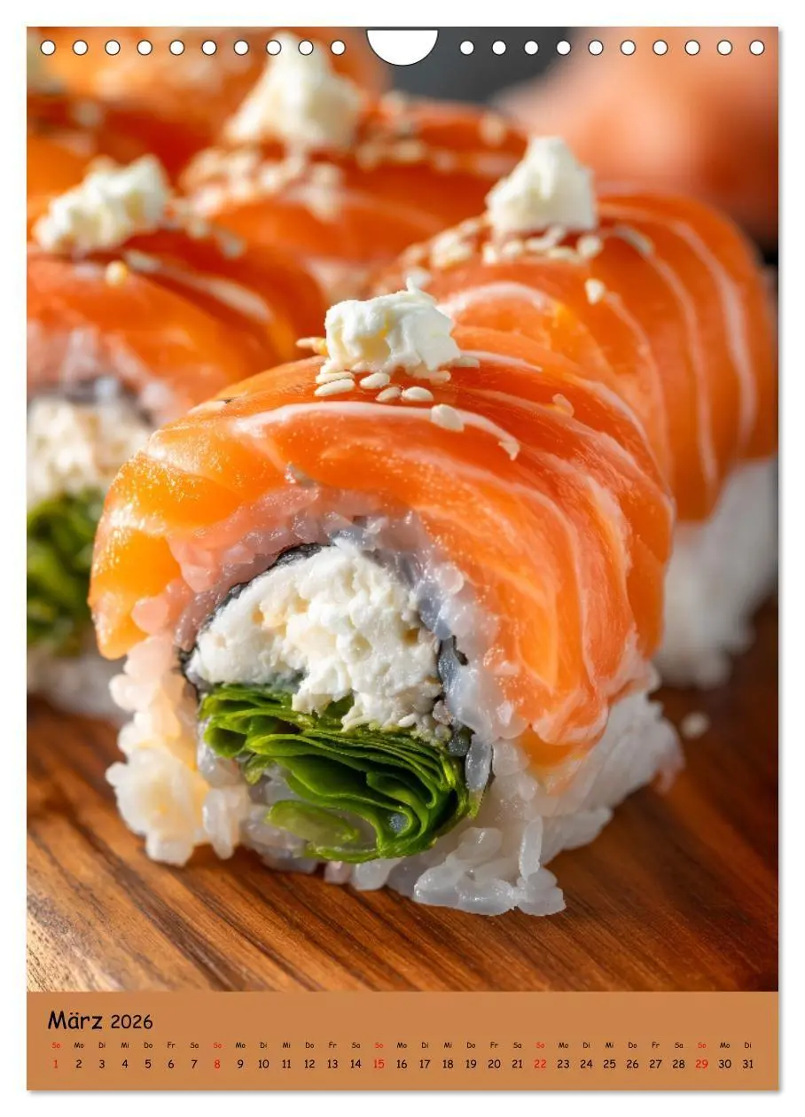 Bild: 9783516670790 | Sushi Kalender - Japanisches Essen für Sushi Liebhaber...