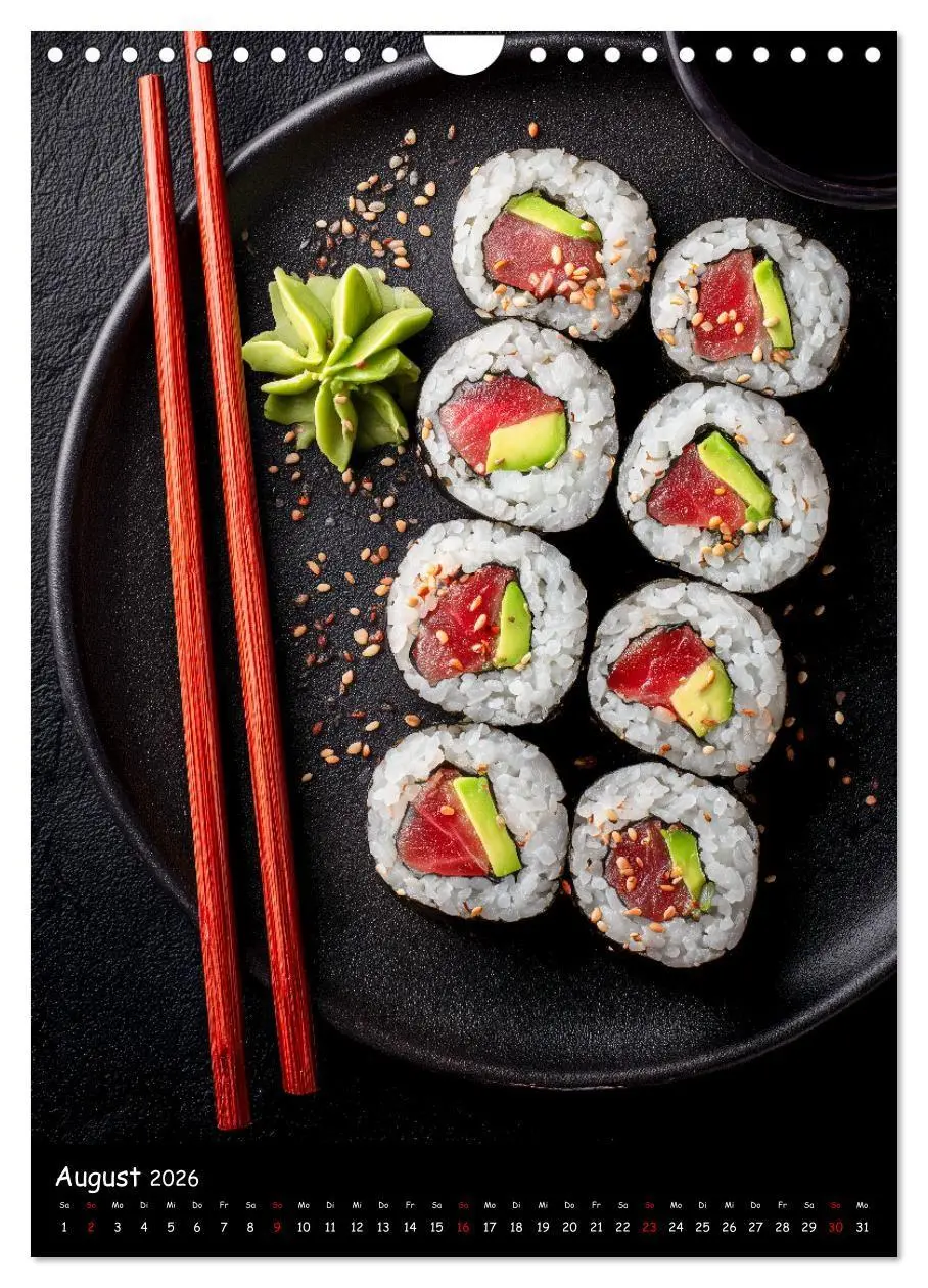 Bild: 9783516670790 | Sushi Kalender - Japanisches Essen für Sushi Liebhaber...