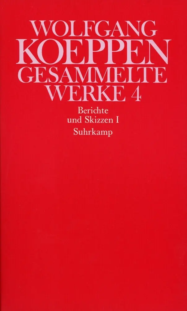 Cover: 9783518030790 | Berichte und Skizzen. Tl.1 | Wolfgang Koeppen | Buch | 659 S. | 1986