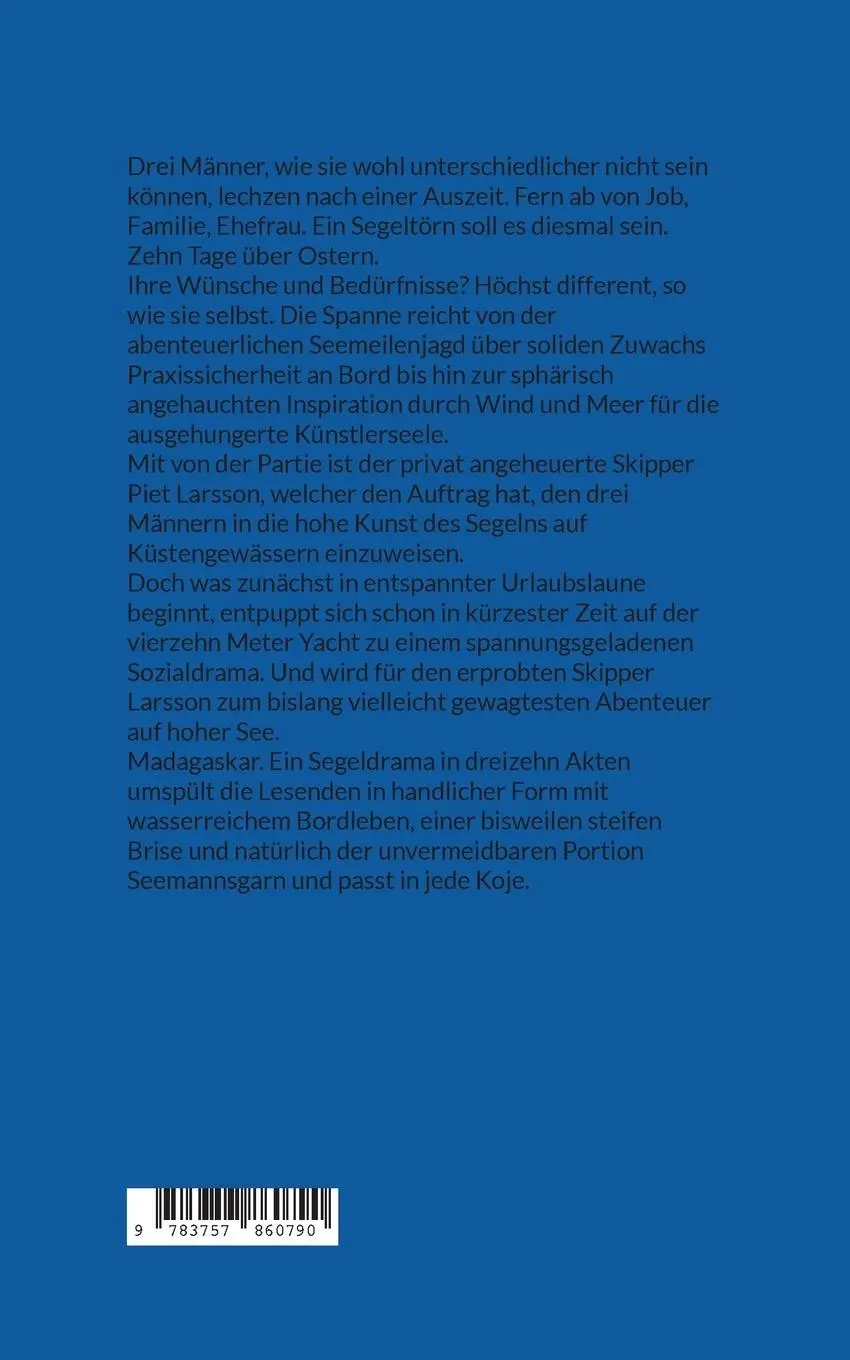 Rückseite: 9783757860790 | Madagaskar. Ein Segeldrama in dreizehn Akten | Claudia von Sternebeck