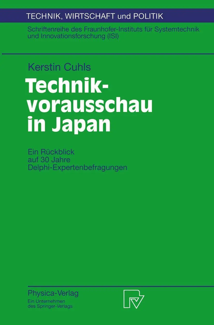 Cover: 9783790810790 | Technikvorausschau in Japan | Kerstin Cuhls | Taschenbuch | xx | 1998