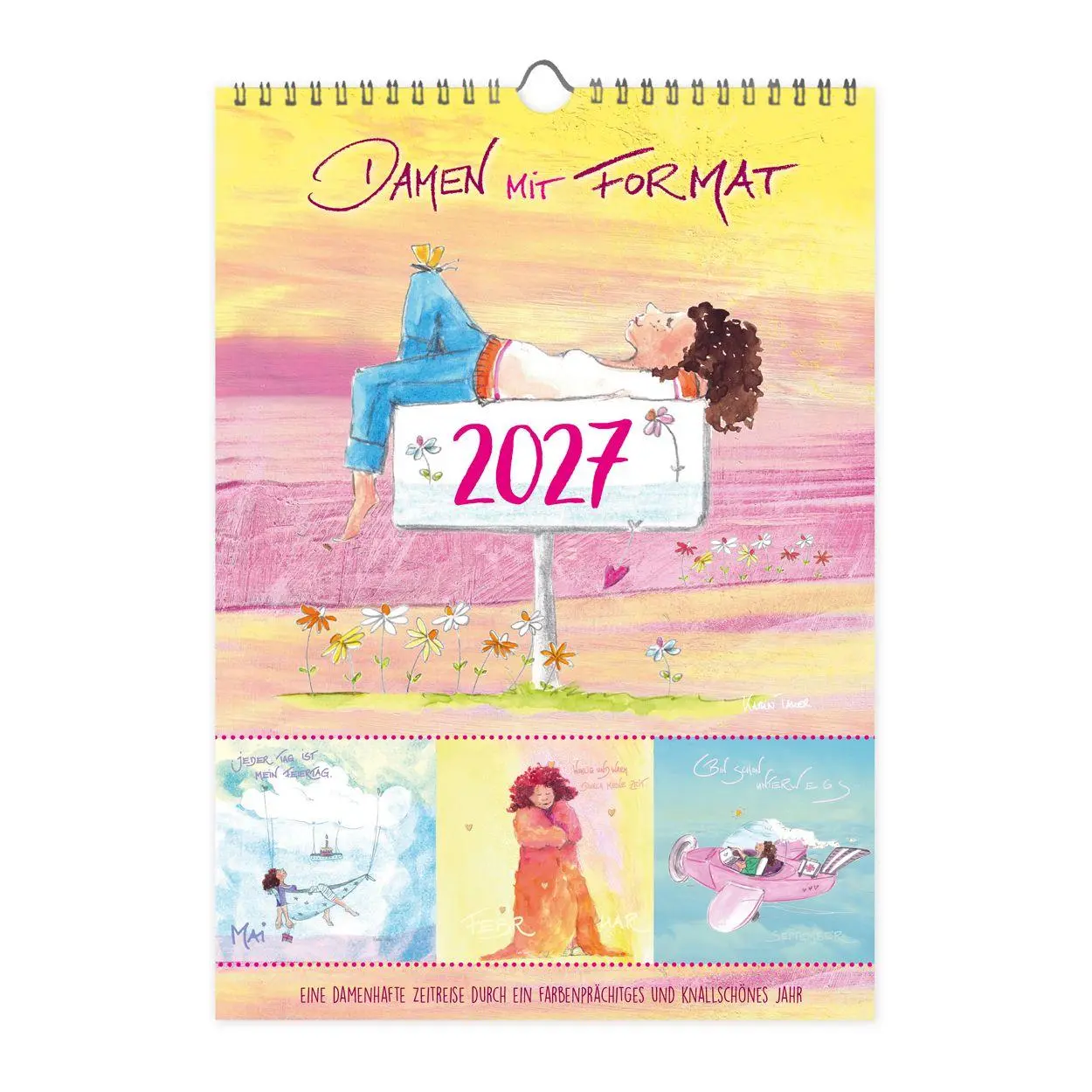 Cover: 9783911060790 | Monatsplaner Damen mit Format 2027 | Damen mit Format | Karin Tauer