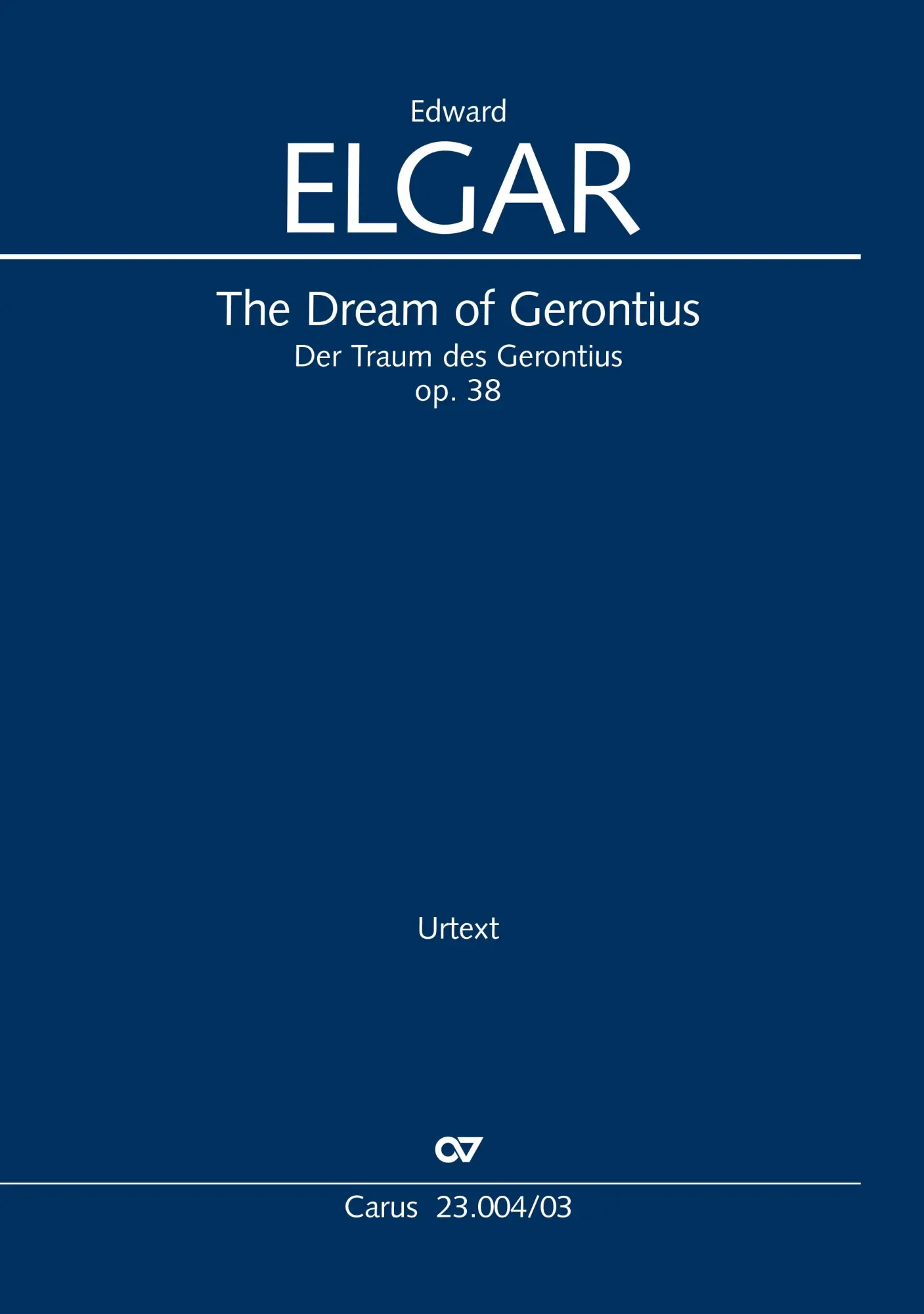 Cover: 9790007240790 | The Dream of Gerontius (Klavierauszug) | op. 38, 1900 | Edward Elgar
