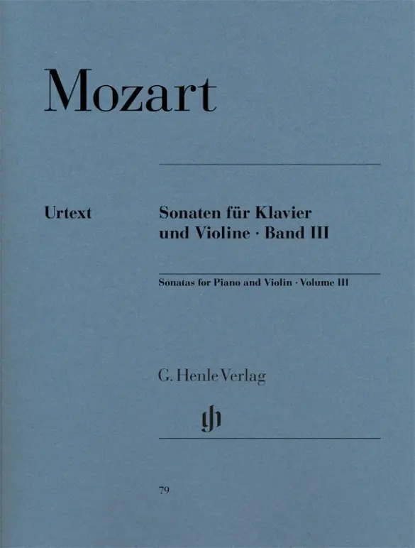 Cover: 9790201800790 | Wolfgang Amadeus Mozart - Violinsonaten, Band III. Band.3 | Seiffert