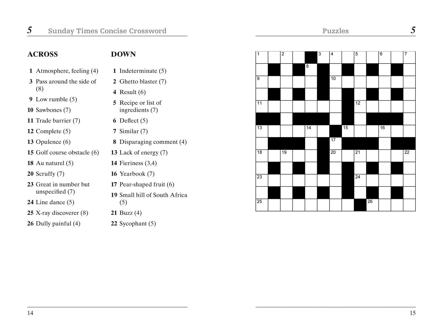 Bild: 9780008300890 | The Sunday Times Concise Crossword Book 1 | Peter Biddlecombe (u. a.)