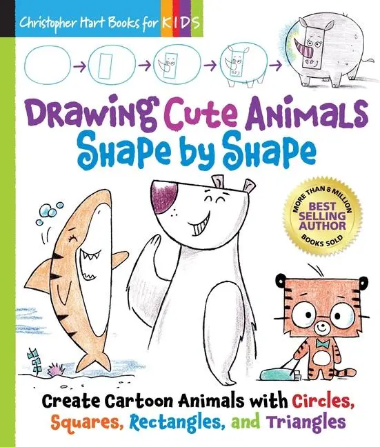 Cover: 9781684620890 | Drawing Cute Animals Shape by Shape | Christopher Hart | Taschenbuch