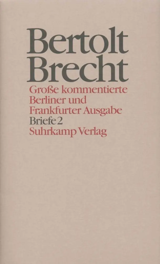 Cover: 9783518400890 | Briefe. Tl.2 | 1937-1949 | Bertolt Brecht | Buch | 816 S. | Deutsch