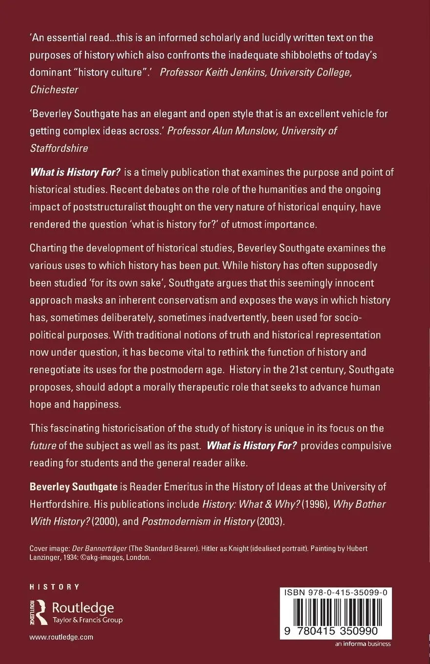 Rückseite: 9780415350990 | What Is History For? | Beverley Southgate | Taschenbuch | Englisch
