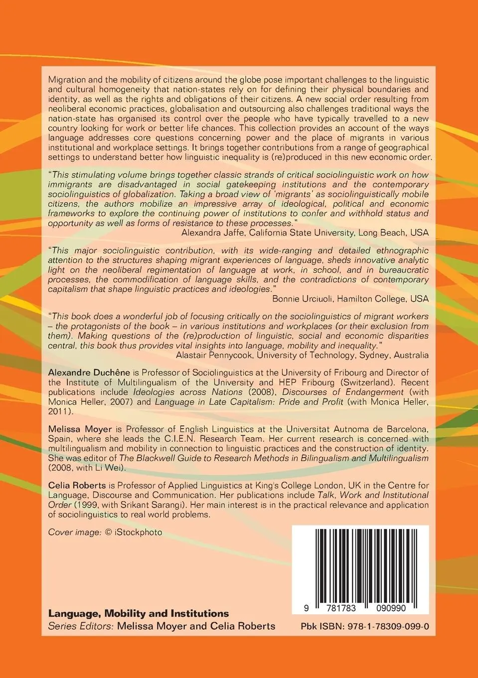 Rückseite: 9781783090990 | Language, Migration and Social Inequalities | Celia Roberts | Buch