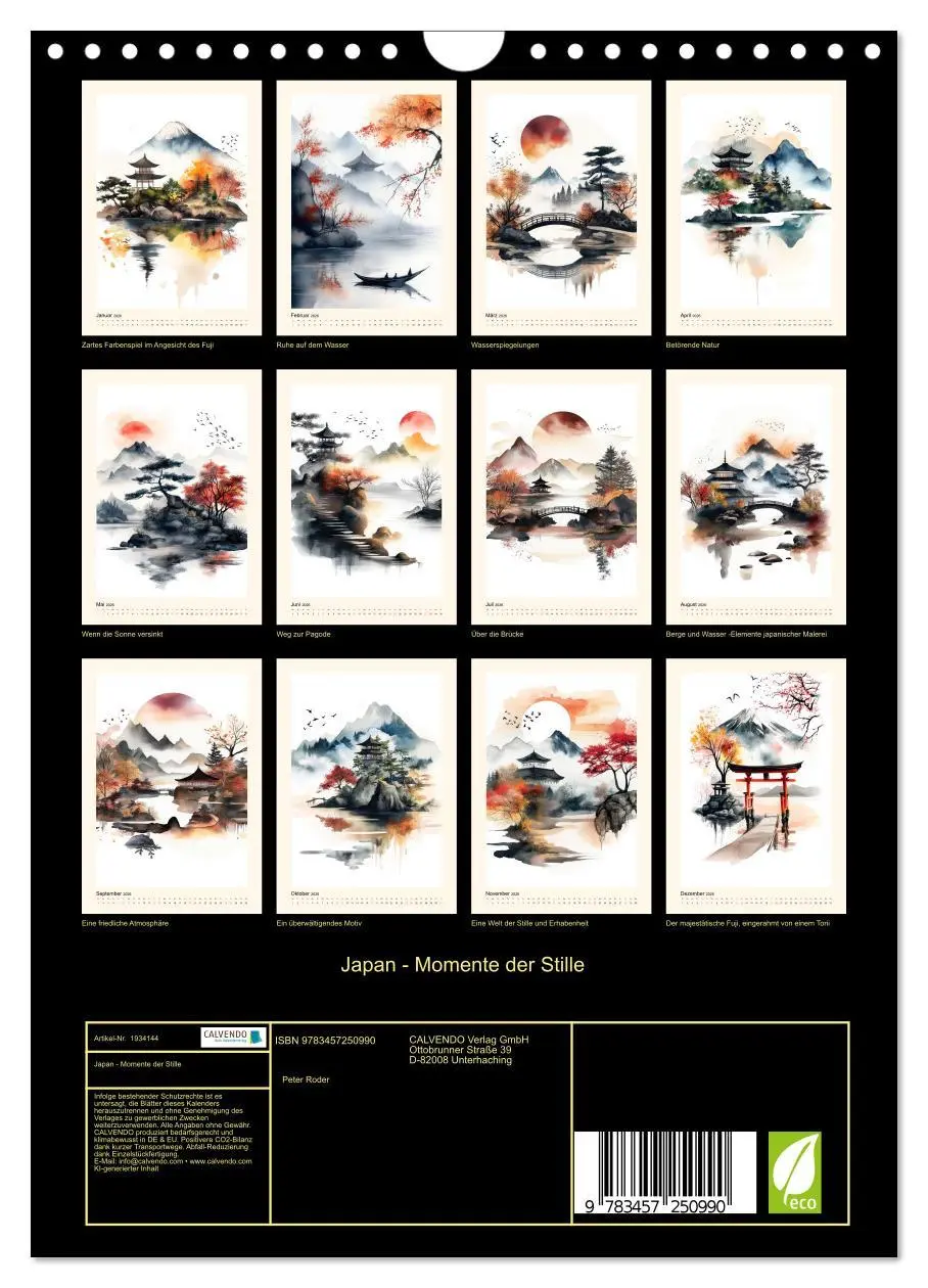 Bild: 9783457250990 | Japan - Momente der Stille (Wandkalender 2026 DIN A4 hoch),...